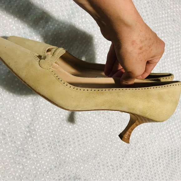 Manolo blahnik suede kitten heel - Picture 9 of 14